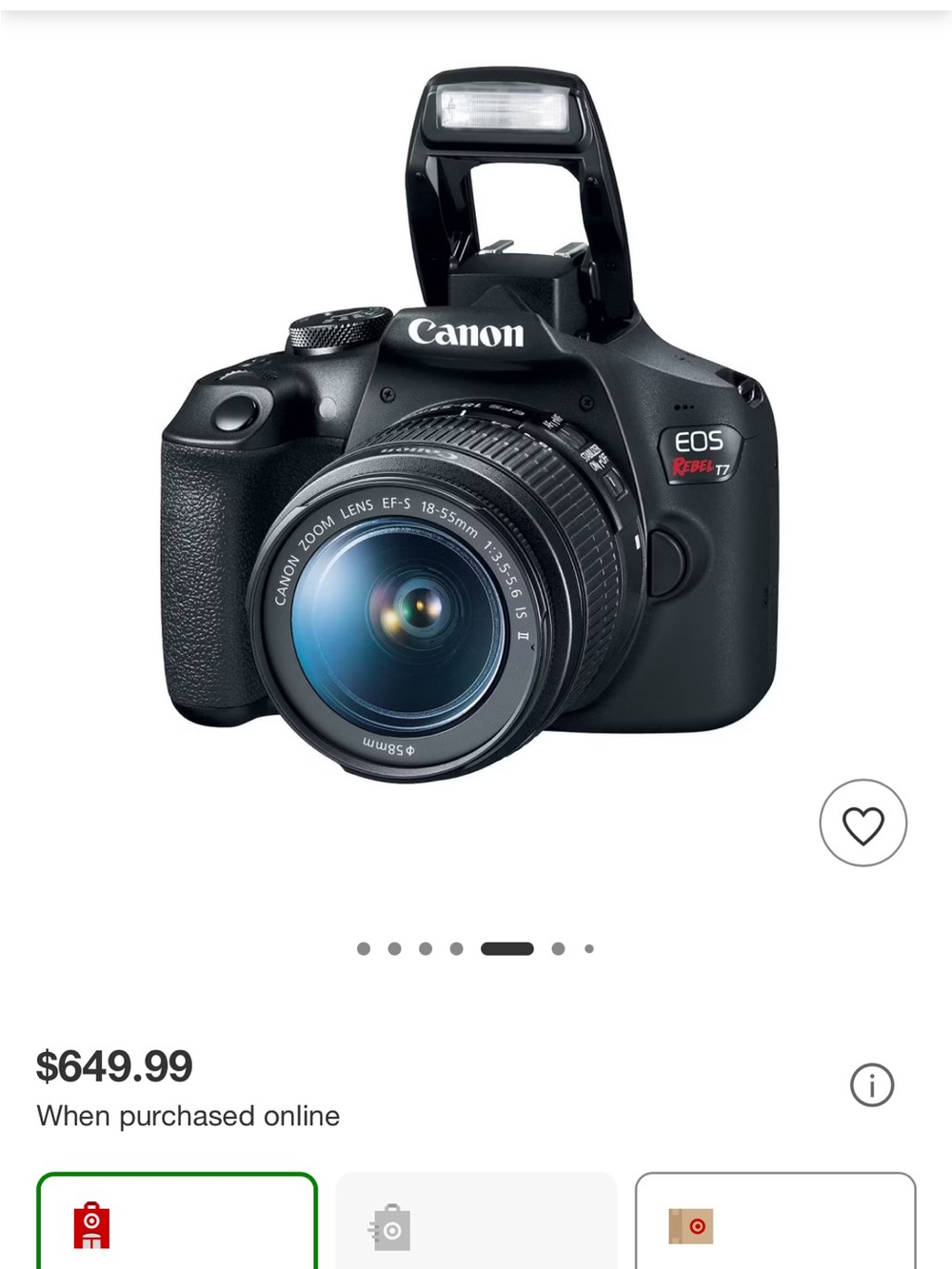 Canon DSLR Camera in Black with 18-55mm Lens w/ Bag Excellent condition